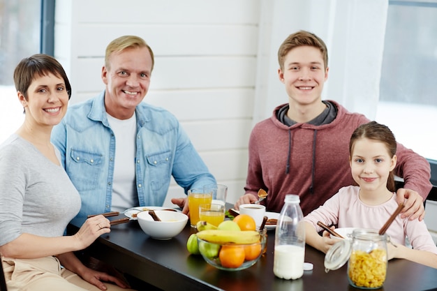 Família por mesa