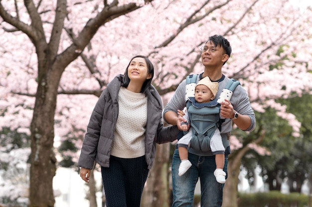 Familia, relajante, juntos, aire libre