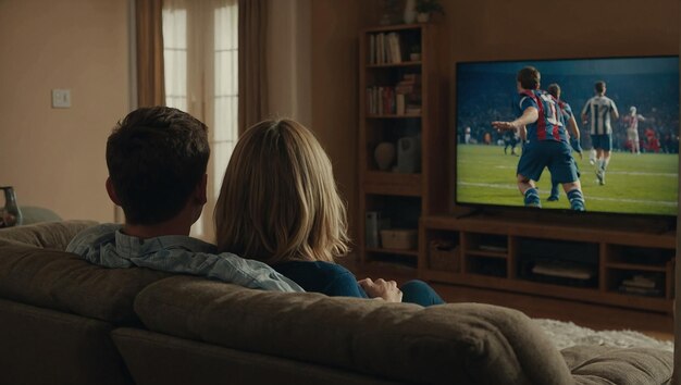 familia viendo la televisión