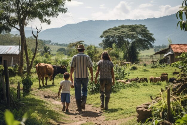 Foto familias colombianas lactama pinzón de granja parejas colombianas familia
