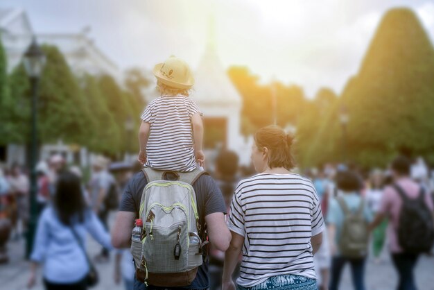 Familie, Ferien, Tourismuskonzept.