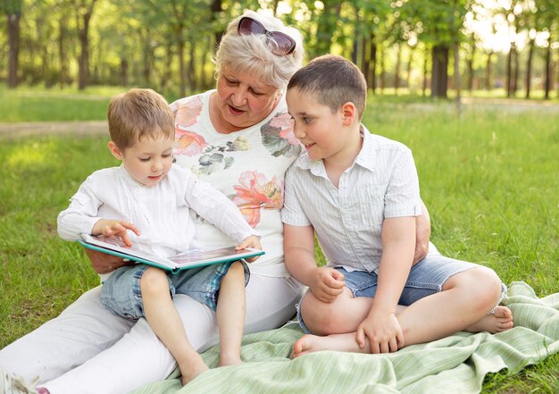 Familienpicknick im Park