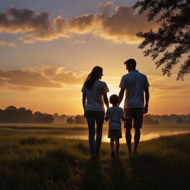 Familiensilhouette