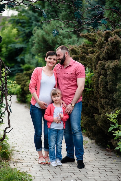 Familienspaziergang im Park.