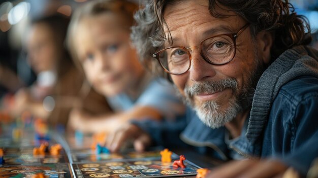 Foto familienspiel-turnier im hintergrund