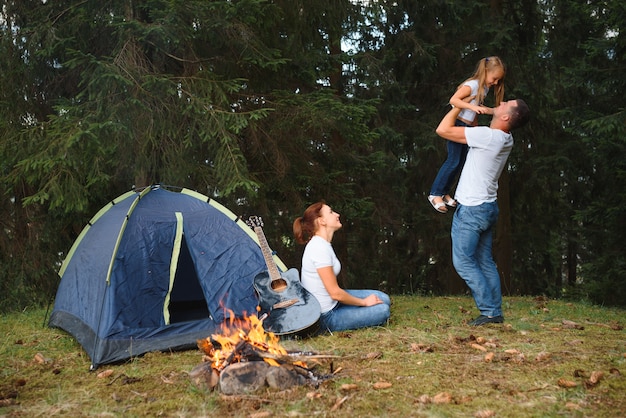 Familienurlaub im Berglager.