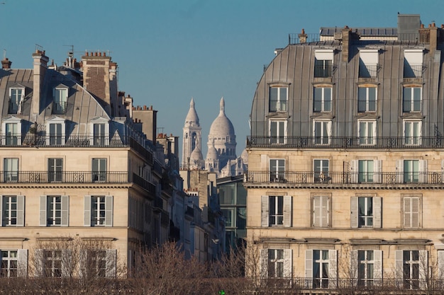 La famosa basílica de SacreCoeur París Francia