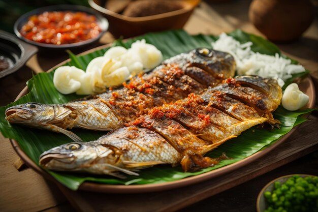 La famosa deliciosa exploración de la atracción del pescado de leche frito en las Filipinas