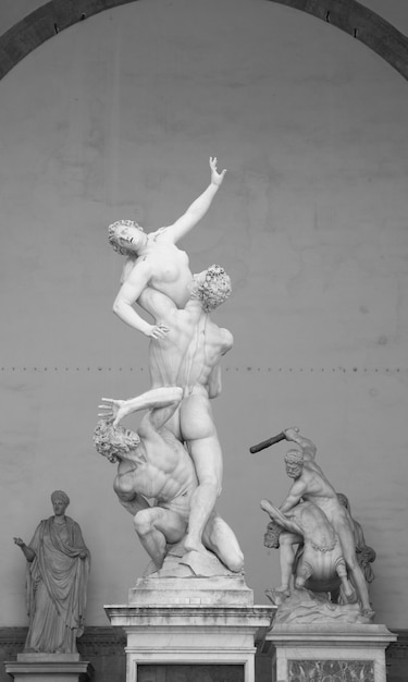 Famosa estatua en la Plaza de la Signoria (Piazza della Signoria), Florencia