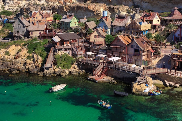 Famosa popeye village em anchor bay, malta