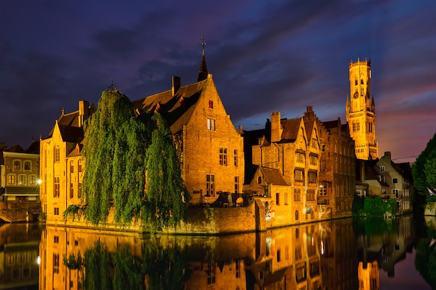 Famosa vista de Brujas, Bélgica