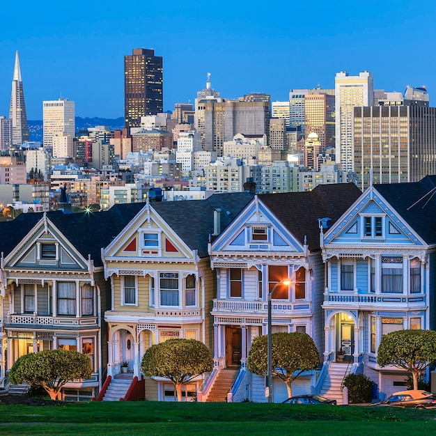 Famosa vista de San Francisco, Estados Unidos
