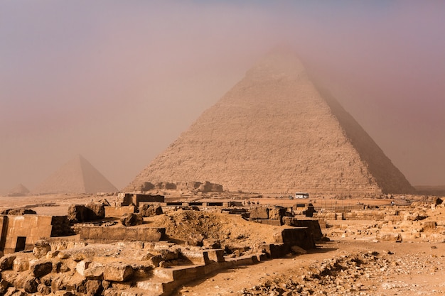 Famosas pirámides egipcias de Giza