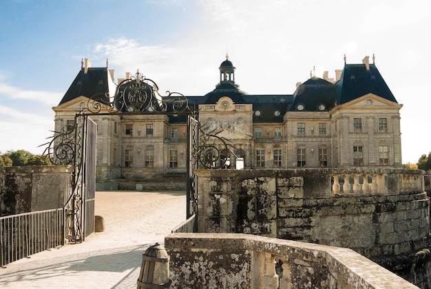 El famoso castillo VauxleVicomte cerca de París Francia