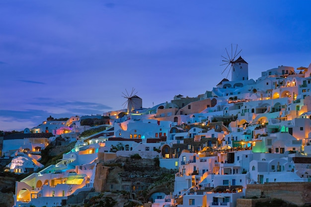 Famoso destino turístico griego oia grecia