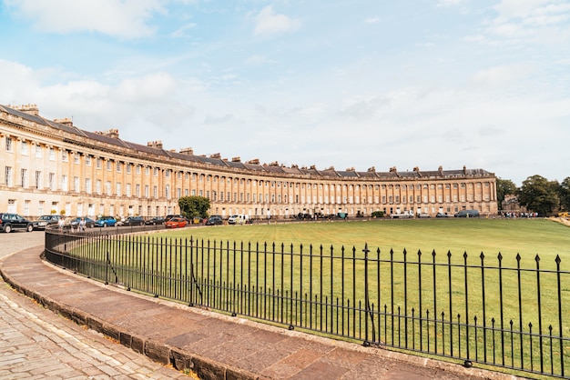 El famoso Royal Crescent en Bath Somerset England, Reino Unido.