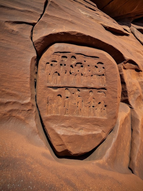 Foto los famosos grabados rocosos prehistóricos en twyfelfontein, namibia, áfrica