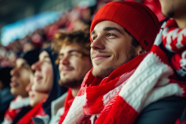 Fan im Stadion während eines Sportveranstaltungs