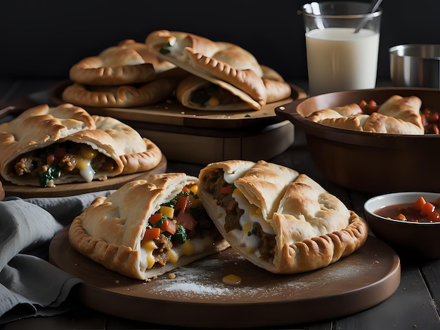 Fangen Sie die Essenz von Cornish Pasty in einer köstlichen Food-Fotografie ein