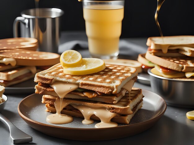 Fangen Sie die Essenz von Jaffles in einer köstlichen Food-Fotografie ein