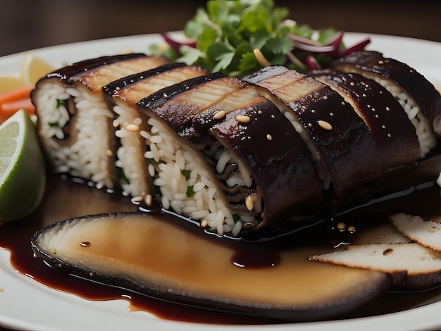 Fangen Sie die Essenz von Unagi in einer köstlichen Food-Fotografie ein