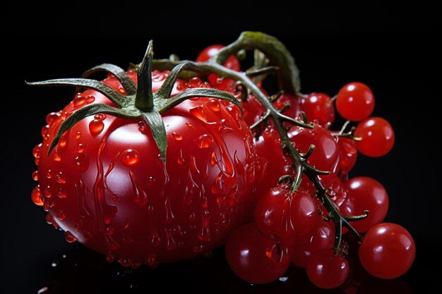 Fantasia de tomate exótico Fotografia de suco de tomate