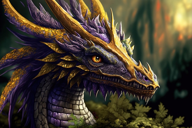 fantasía dragón dibujos animados obra de arte digital