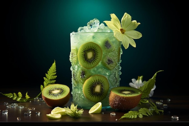 Fantasía de kiwi tropical refresco suculento fotografía de imágenes de kiwi