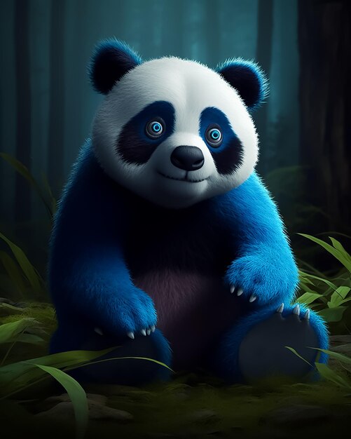 Panda, animal, desenho, HD phone wallpaper