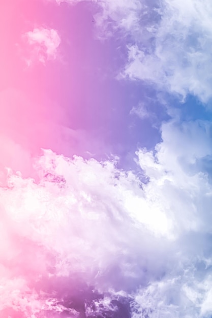 Foto fantasía rosa y azul cielo espiritual y naturaleza de fondo