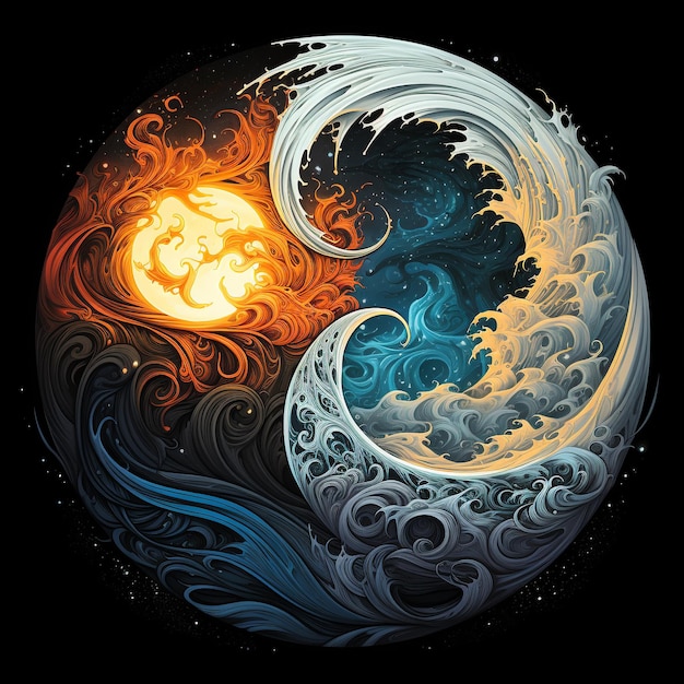 Fantasie-Yin und Yang