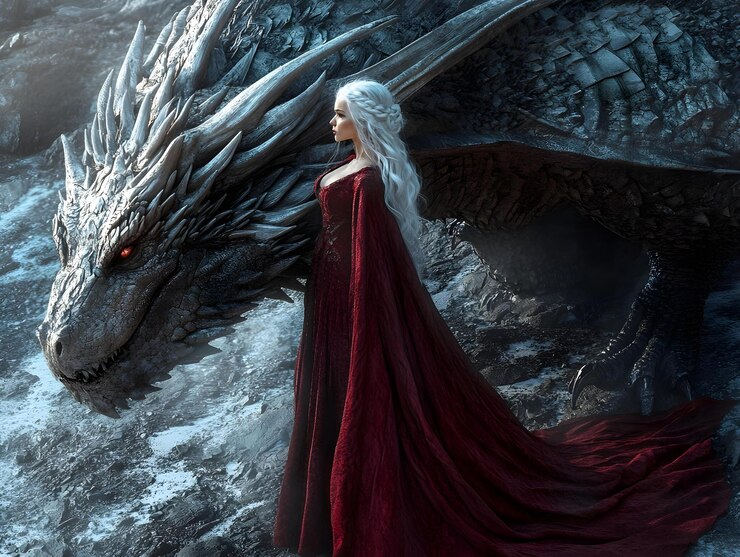 Fantasiebuch Frau Weißhaar Drache