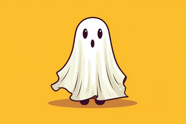 fantasma blanco sobre fondo brillante