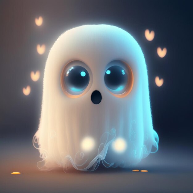 Foto fantasma bonito do tema de halloween