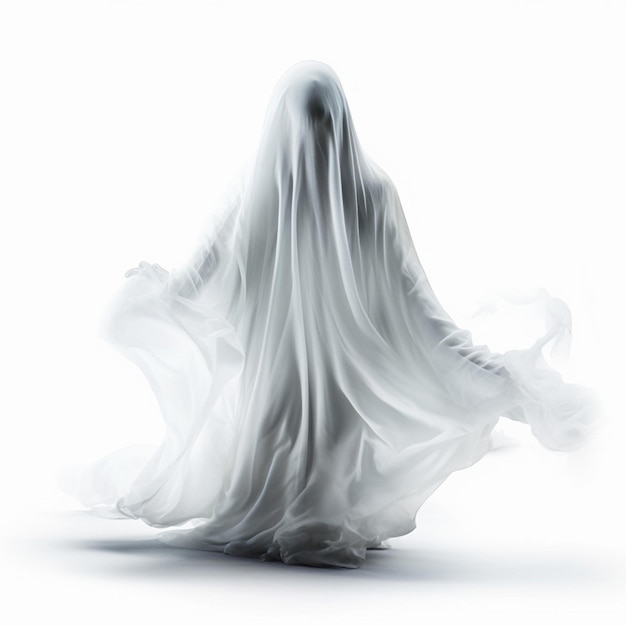 Fantasma com fundo branco ultra hd de alta qualidade