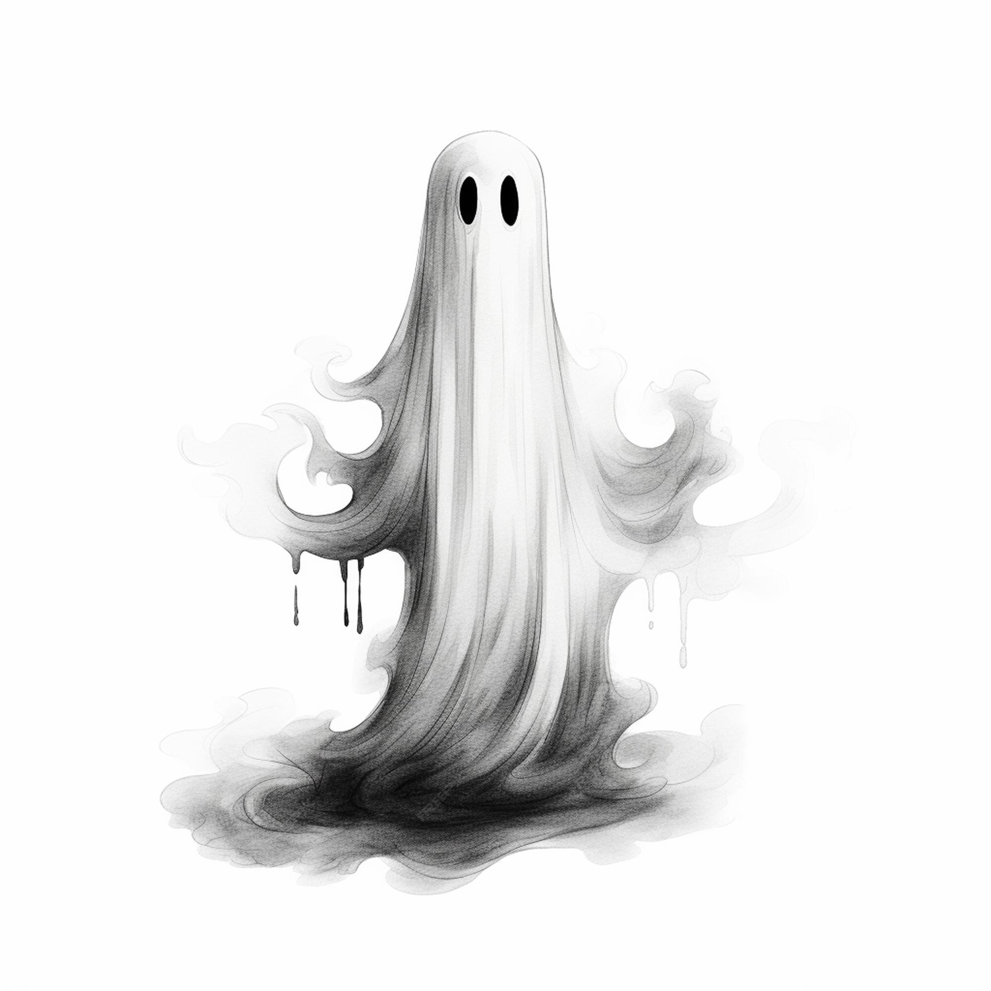 fantasma branco de halloween em um fundo transparente. fantasma com formas  abstratas. elemento de festa fantasma branco de halloween png. imagem  fantasma assustadora com uma cara assustadora. 11016941 PNG