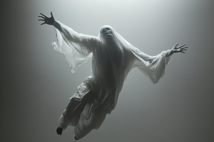 Foto fantasma flotante espectral etéreo