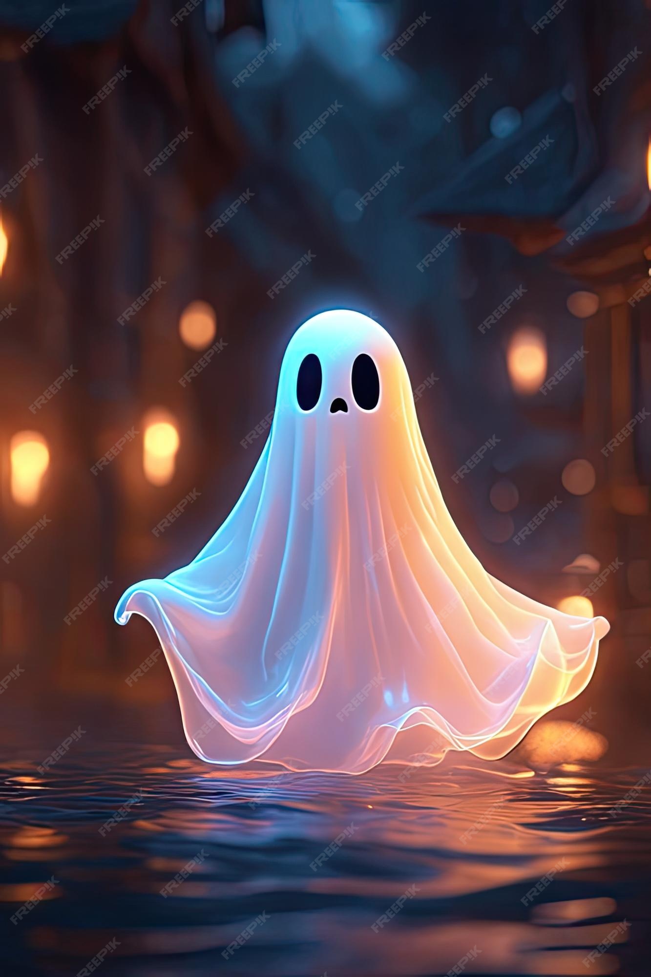 Ilustração Do Vetor De Halloween Com Fantasma Fofo De Desenho Animado  Ilustração do Vetor - Ilustração de cartoon, bandeira: 257554828