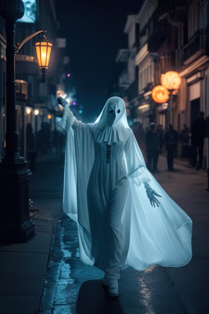 Fantasma de Halloween y el festival nocturno de Halloween.