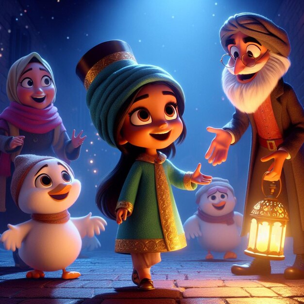 Foto fantasmas inspirados na pixar trazem alegria de natal em 3d 27