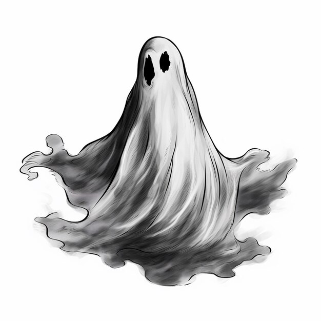 Foto fantasmas planos para halloween elegancia minimalista