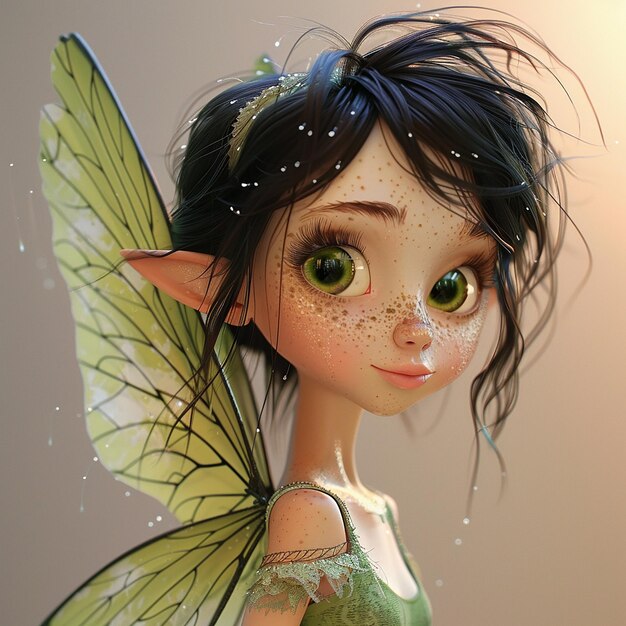 Fantastic Fairy Girl personagem de desenho animado