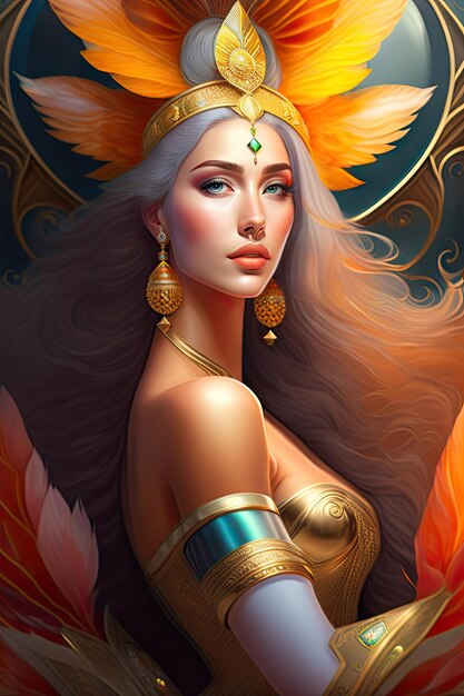 Fantástica diosa solar