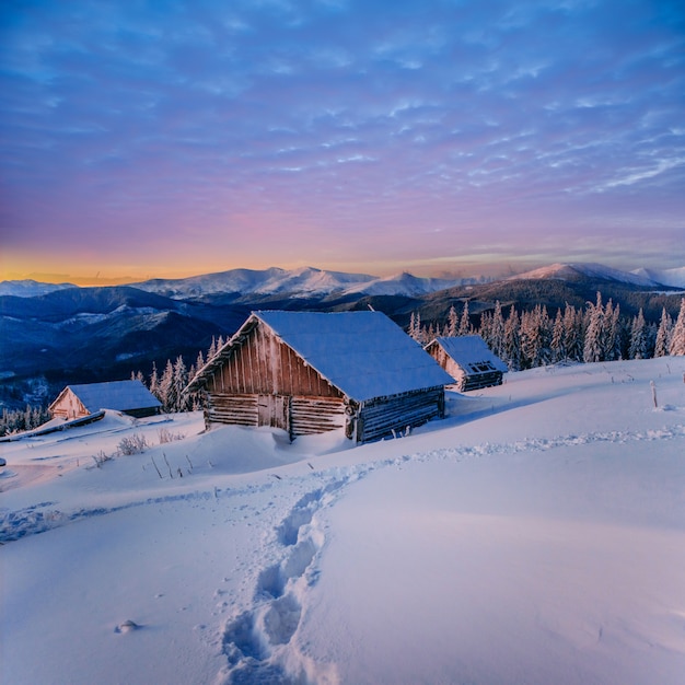 Fantástica paisagem de inverno