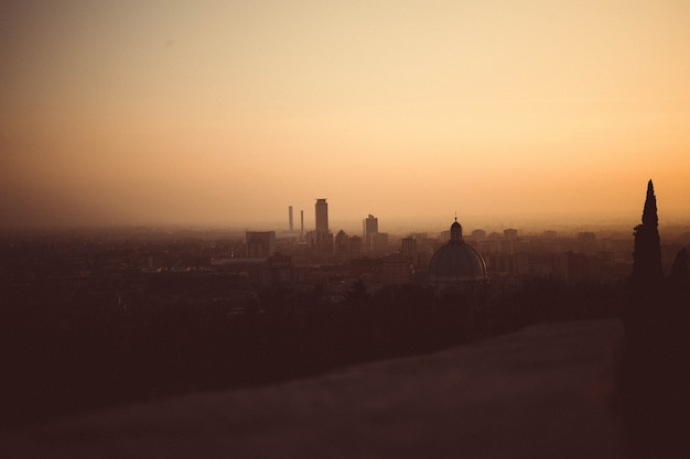 Fantástica vista desde el castillo de brescia