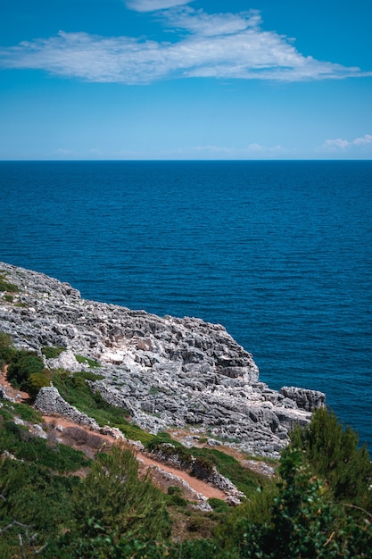 Fantástica vista sobre el fabuloso mar de puglia