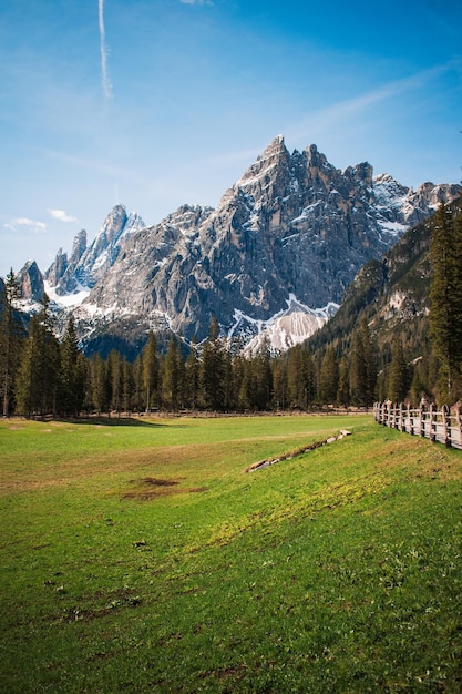 Fantástica vista sobre val viscalina en trentino