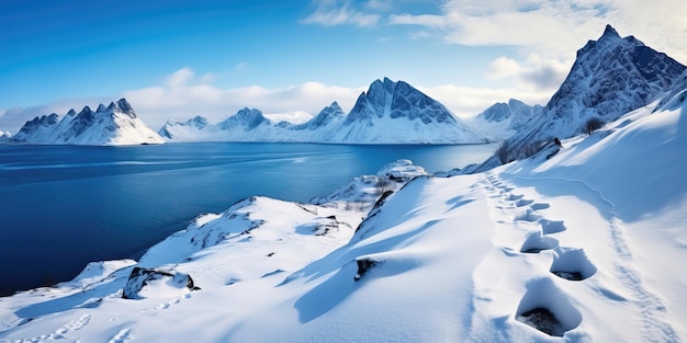 Fantástico paisaje invernal