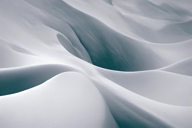 Foto fantastische epische winterlandschaft der berge. gefrorene natur. gletscher in den bergen mystic valley