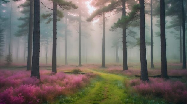 Foto fantastische landschaftsabstraktion bokeh fotobehälter abstraktes bokeh landschaftshintergrundfoto fantastik